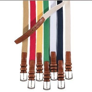 Italian cotton cord finished with burnished Spanish calf tabs